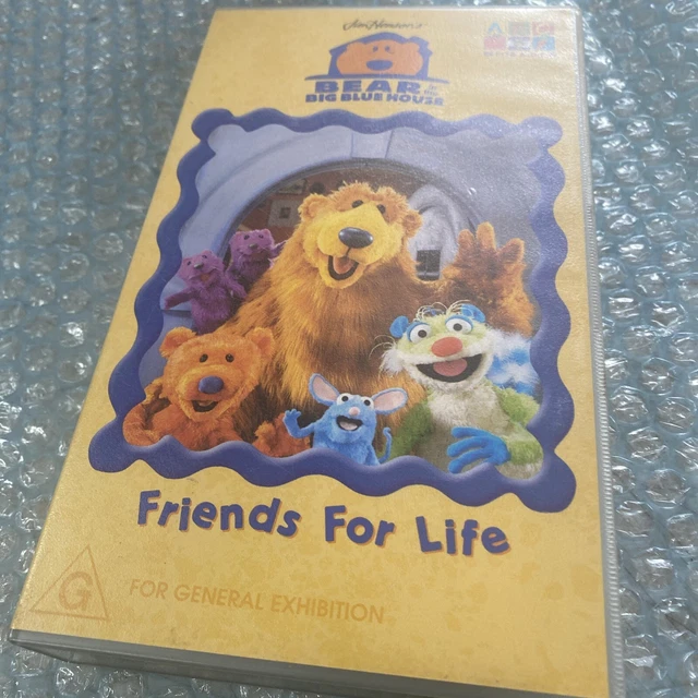 BEAR IN THE Big Blue House Friends For Life - VHS -Cleaned & Tested £8. ...