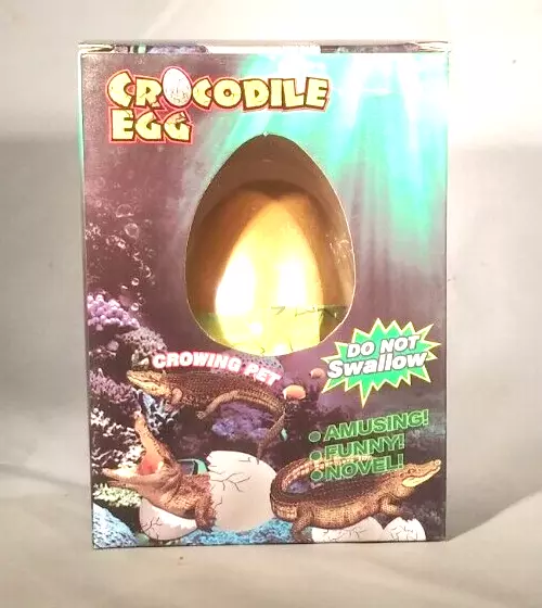 CROCODILE WATCH THEM HATCH AND GROW EGGS novelty growing egg alligator kids toy