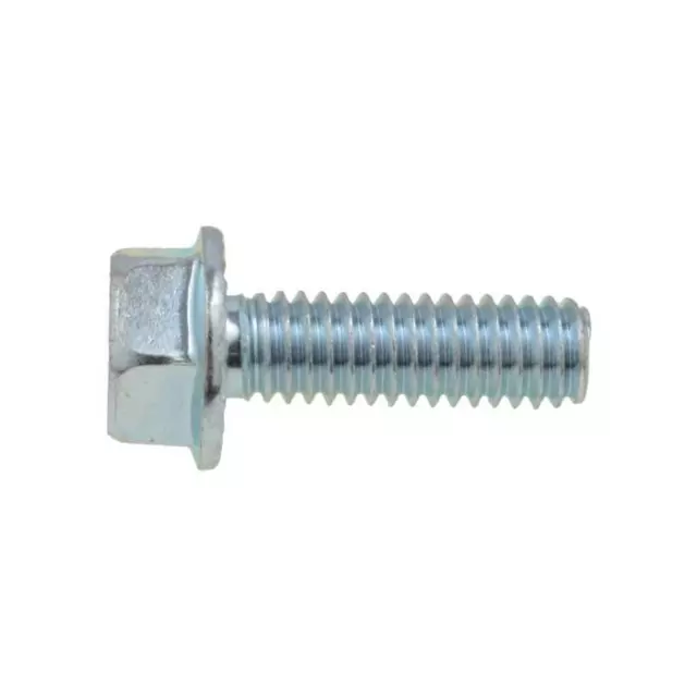 3/8" x 16 TPI x 1-1/4" (FT) UNC Coarse Hex Flange Serrated Bolt Grade 5 Zinc ZP