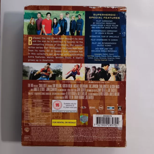 Smallville The Complete First Season | ENGLISCH DVD 2