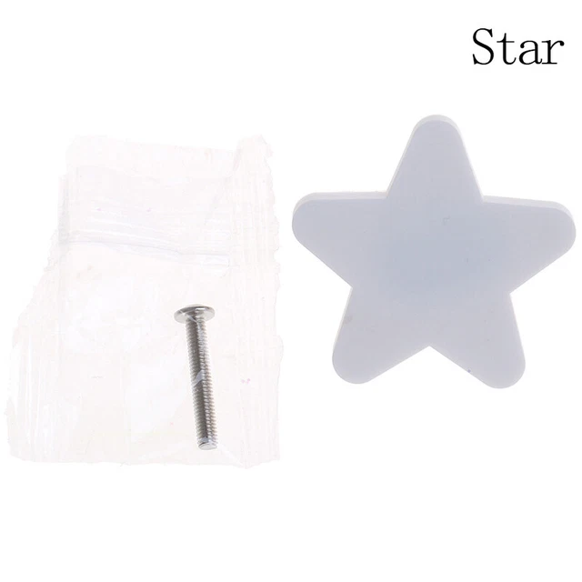 Children Rubber Door Handles Moon Star Cartoon Furniture Cloud Door Knob P`js