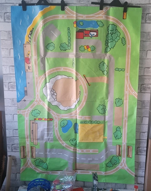BRIO THOMAS TANK ENGINE WOODEN RAILWAY SODOR ISLAND PLAY MAT For TRAIN
