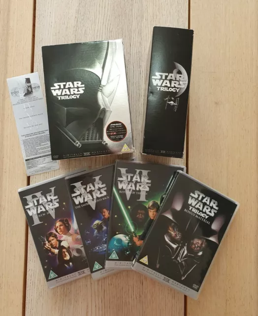 Star Wars Trilogy IV V VI & Bonus Disc 4-Disc DVD Box Set Region 2