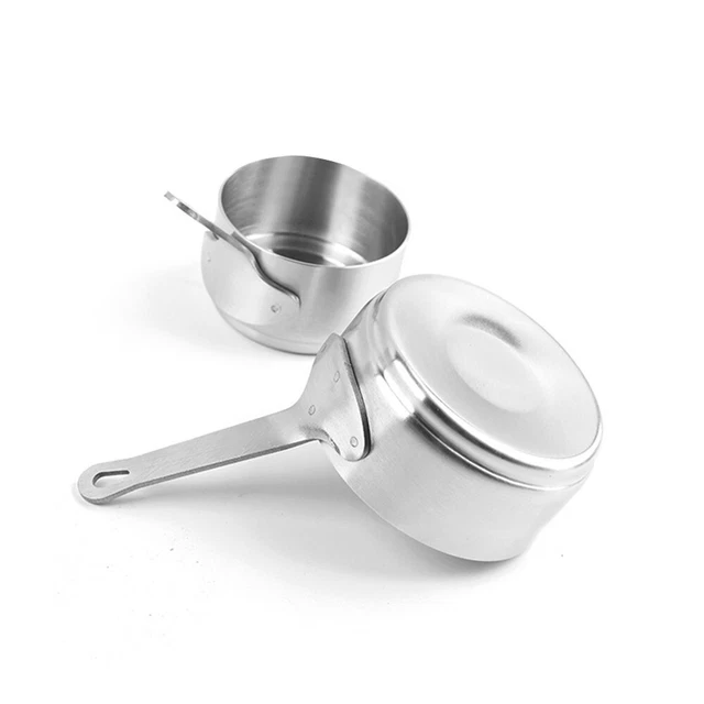 Topf Langer Griff Milchtopf Mini Mit Loch Zum Aufhängen 1 Stück 60-100 Ml