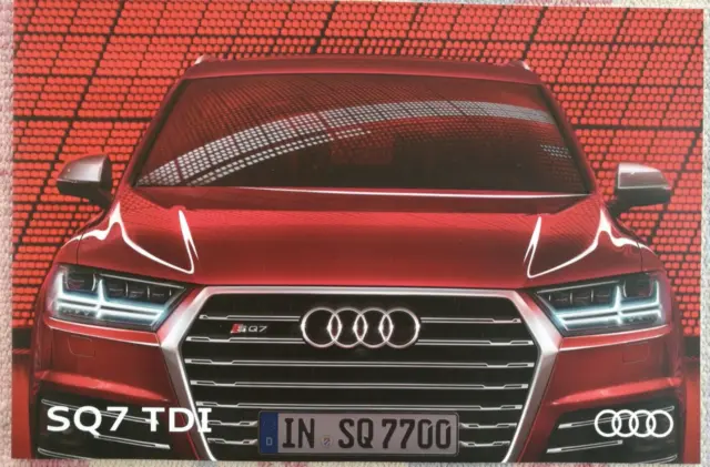 Audi Sq7 Tdi  Sales Brochure Depliant Prospekt Originale Italiano 2016