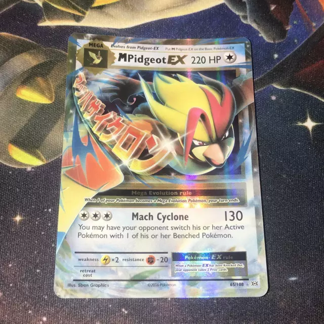 M Pidgeot EX ~ 65/108 ~ Half Art ~ XY EVOLUTIONS ~ NEAR MINT ~ Pokemon Card