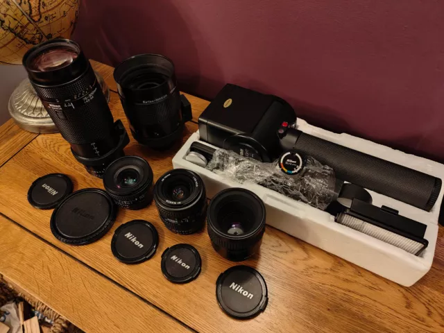 Nikon Lens Kit Bundle 20mm 60mm 28-70 75-300mm 500mm speedlight flash