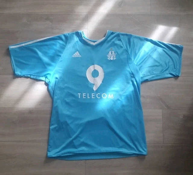 Maillot OM Domicile 1998/1999 – Réédition Adidas, Blanc, Taille M/L