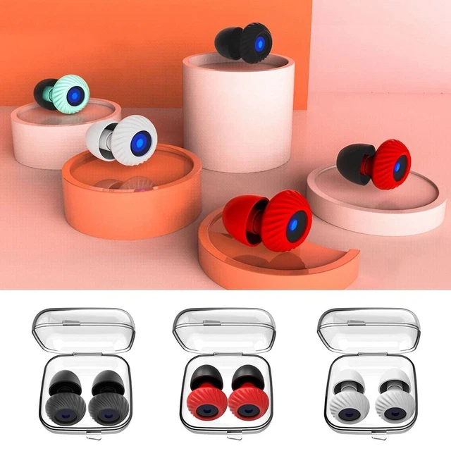 1 Pair Silicone Sleep Soundproof Earplugs Anti-noise Silent Earplugs  Men Women