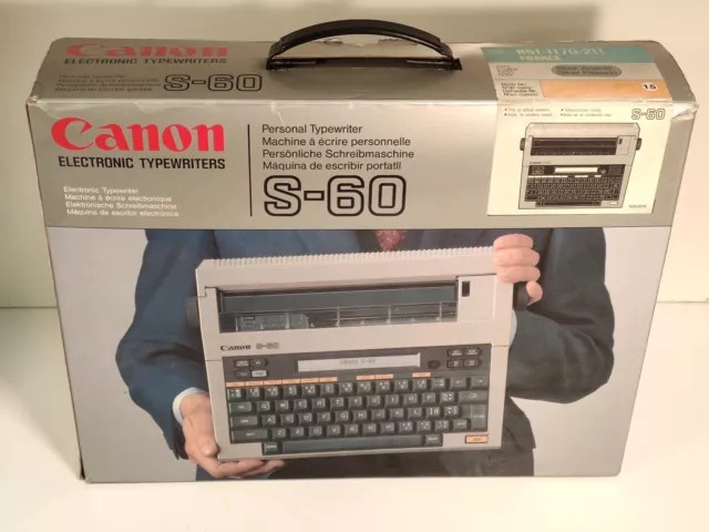 Machine à écrire Vintage electronic Typewriter CANON S-60