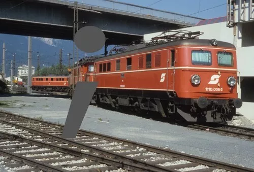 (!!!) Originaldia Eisenbahn: Öbb 1110.006(Innsbruck) /Railway Slide Austria