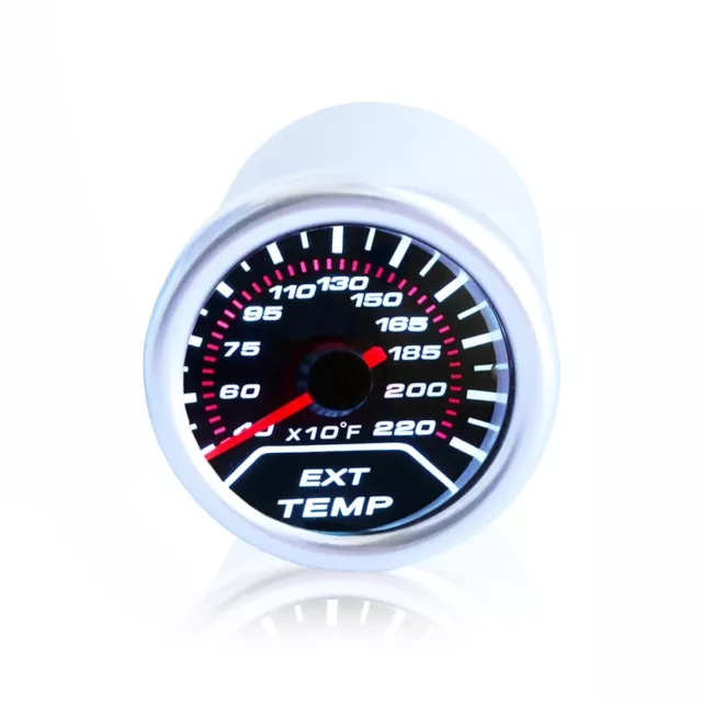 52Mm 2" Car Led Exhaust Gas Temperature Temp Egt Gauge Meter Pointer Sensor 2