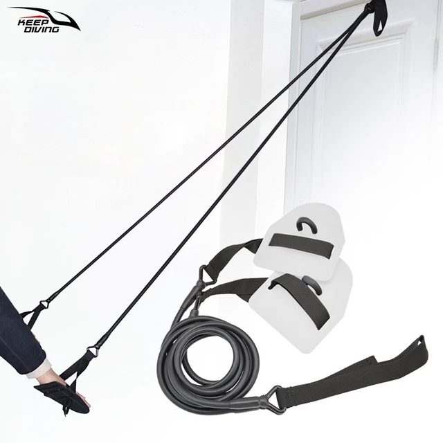 Effective Indoor Swimming Hand Meshbed Rope Resistance Band for Workout