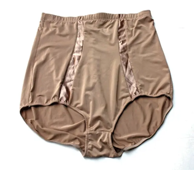 Vintage: Aparte Miederhose alten Stils mit Glanzstreifen, Gr. 95, Bronze