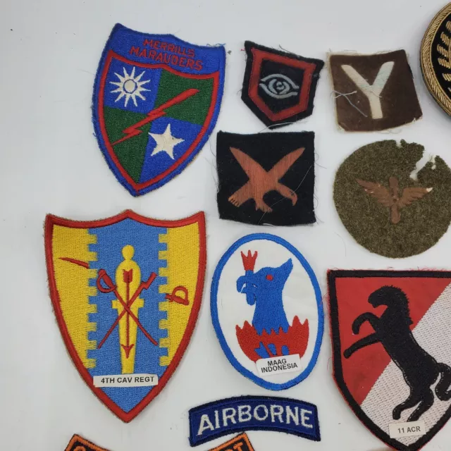 Lot of WW2 to Modern US Military Patches USAF Air Force US Army USN Navy 3
