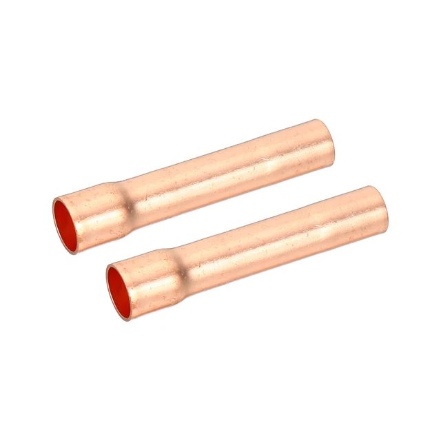 Accesorio de tubería de articulación extremo de sudor de acoplamiento recto de cobre de 3/8" (9,52 mm) 2 piezas