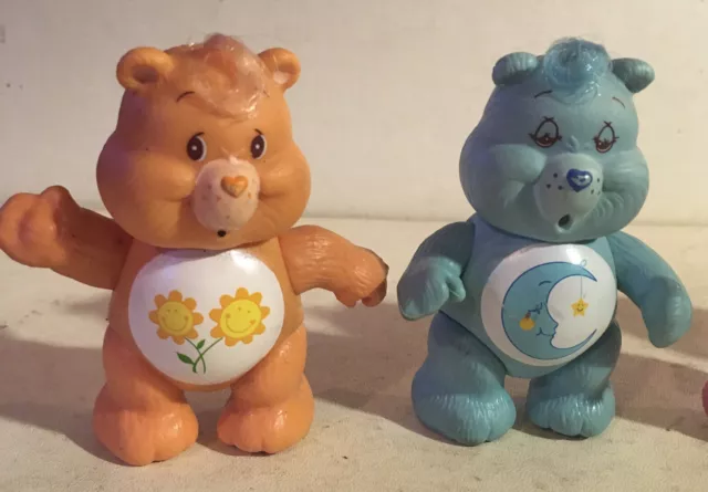 Vintage care bear lot of 4 Baby Hugs, Friendship & BedTime Bear 3