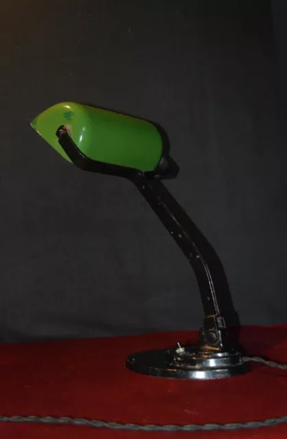 Vintage Belgian workshop, “SEVADAC” utility desk lamp. Art Deco style, 1920-1930