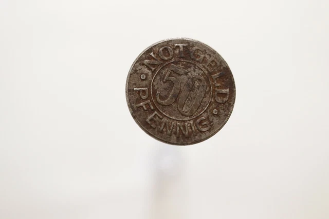 Germany War Money Token 50 Pfennig 1920 Weissenfels Iron B19 #T1829