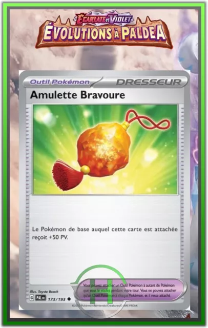 Amulette Bravoure - EV2:Évolutions à Paldea - 173/193 - Carte Pokémon FR Neuve