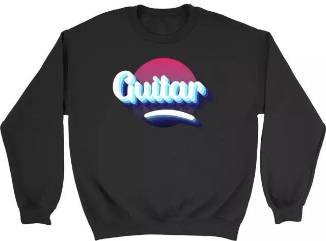 Guitar Icon Kids Sweatshirt Guitar Player Guitarist Boys Girls Gift Jumper