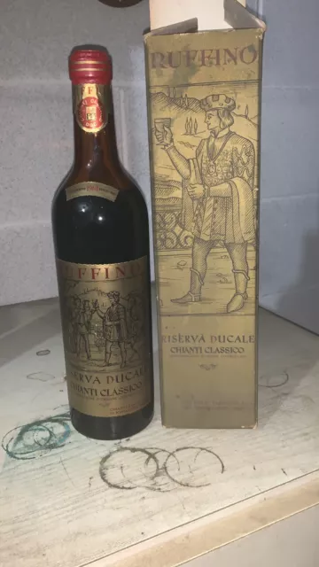 Bottiglia Di Vino Ruffino Riserva Ducale Chianti Classico 1961