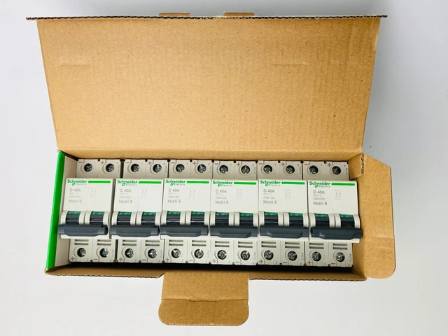 Schneider Electric MGN61537 Multi9 C60H-DC 2P-40A C-Curve 500V DC MCB BOX 6ps
