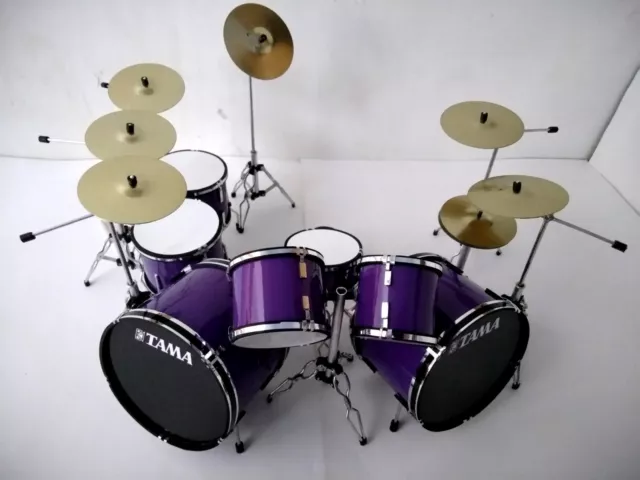 Miniature Drum Set Kit Tama Lars Ulrich Metalica Purple Mini Replica Drum Kit