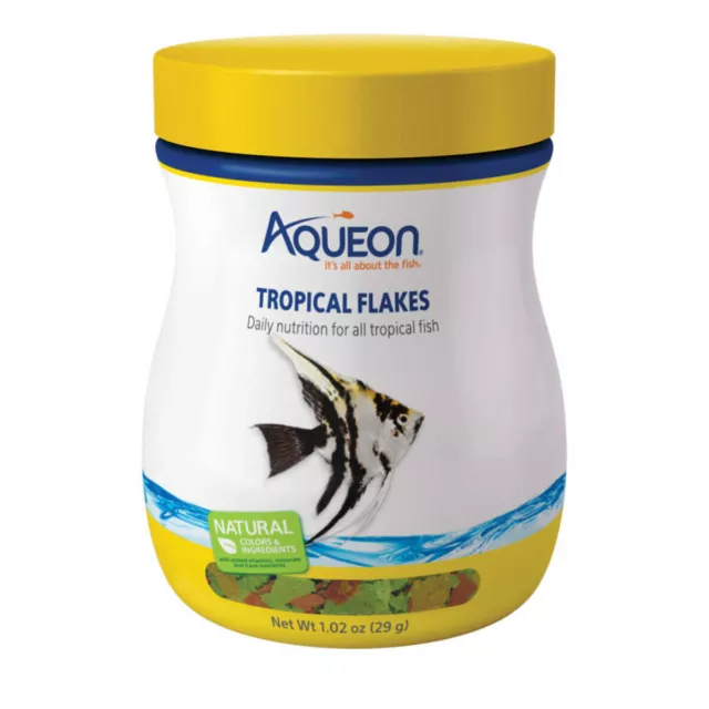 Nutrición diaria Aqueon Tropical Flakes 1,02 oz para todos los peces tropicales