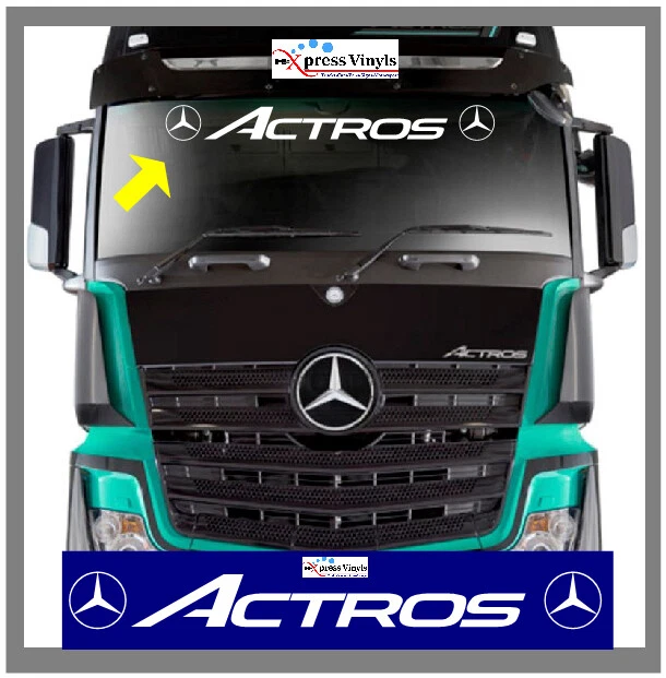 MERCEDES ACTROS WINDSCREEN/VISOR decal. Actros graphic sticker. ANY