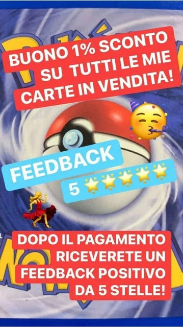 🌟Buono 1% Presso Il Mio Shop🌟Feedback Positivo 5 Stelle Dopo L’acquisto!🌟