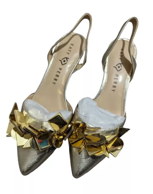 KATY PERRY THE Tila Caramel Tequila Bottle Heel Suede Mules Size
