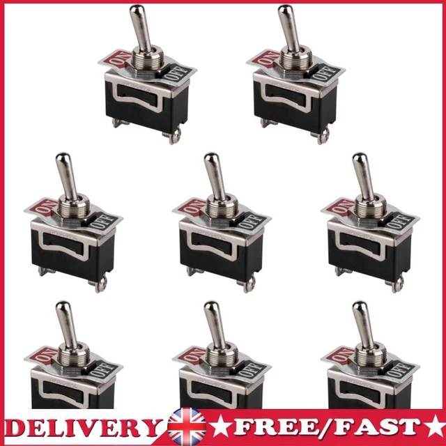 ON OFF TOGGLE Switch 2Pin 15A 250V 20A 125V SPST Rocker Switch ...