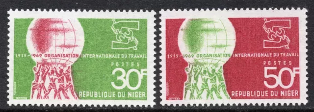 1084 - Niger 1969 - The 50th Anniversary of I.L.O. - MNH Set