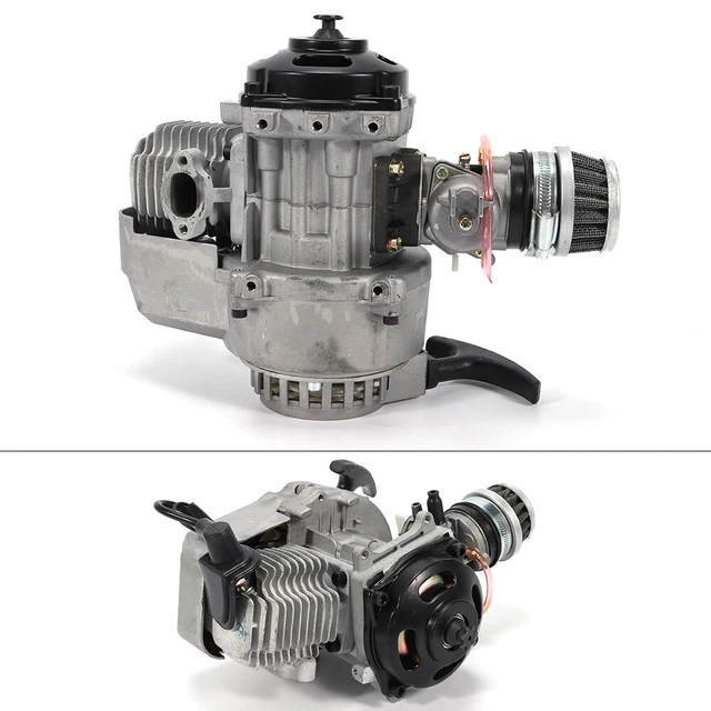 Démarreur Traction 49cc Ambienceo 49 CC Moteur 2 Temps Pull Start Moteur Mini Pocket Pit Pullstart Carburateur Filtre À Air Tête Dirt Bike Quad Pocket Bike Moteur Pocket