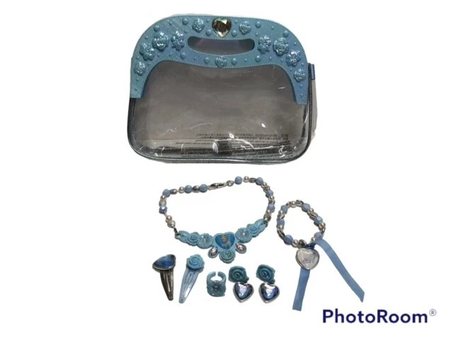 Disney Cinderella Princess Hair Accessories and Jewelry with Bag