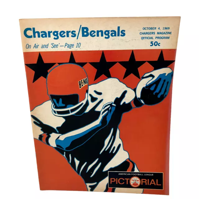 VTG  San Diego Chargers vs Cincinatti Bengals Saints AFL October 4, 1969