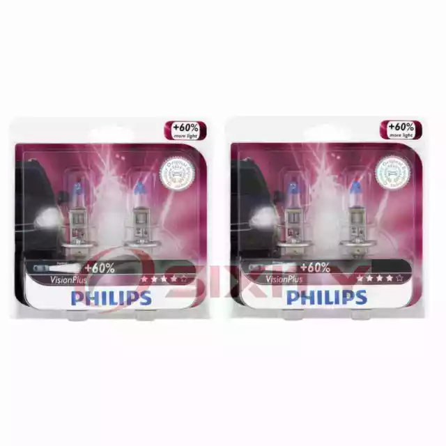 2 pc Philips Low Beam Headlight Bulbs for Saab 9-2X 2005-2006 Electrical cu