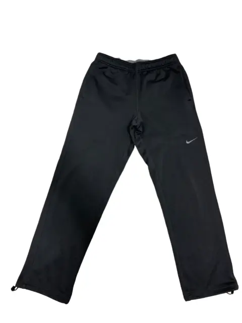 Nike Mens Club Fleece Open Bottom Sweatpants Size Small Black