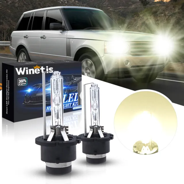 D2S HID 4300K Headlight Replacement Bulbs for 2002-2007 Land Rover Range Rover