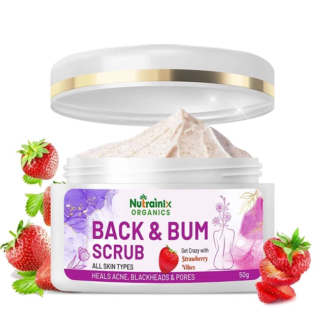 Exfoliante de eliminación de manchas oscuras Nutrainix orgánicos espalda y bulto todos los tipos de piel - (50 g)