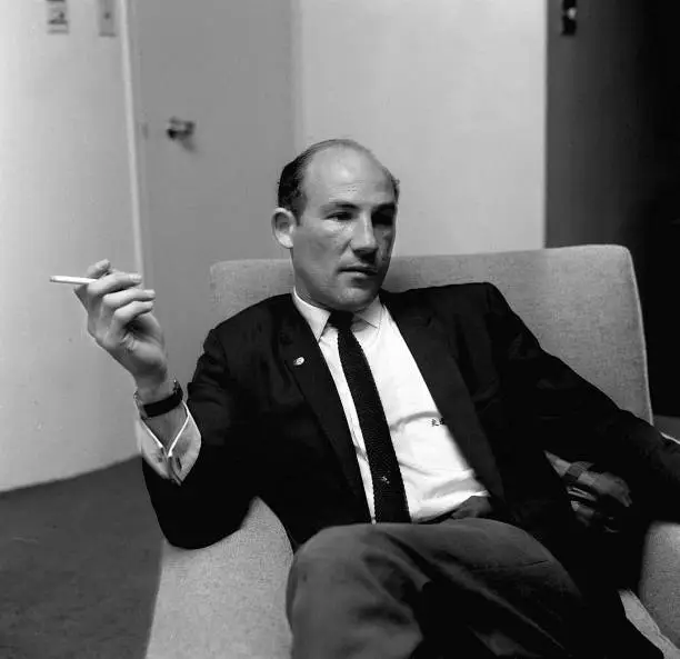 Stirling Moss in his London office 1964 Old Photo