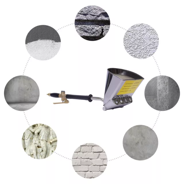 4 Jet Paint Wall Concrete Tool Cement Mortar Sprayer Hopper Stucco Gun Spray Gun