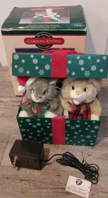 Mr christmas caroling kittens deals