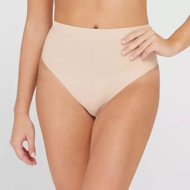ASSETS SPANX WOMEN'S All Around Smoothers Thong - Beige - M $13.95