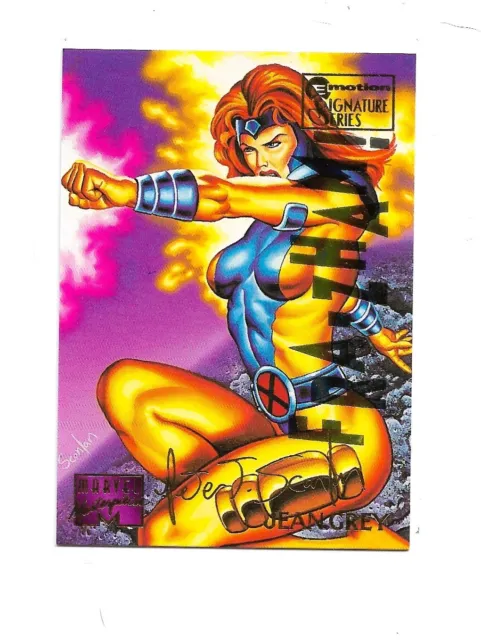 1995 Marvel Masterpieces Emotion Signature # 57 JEAN GREY card