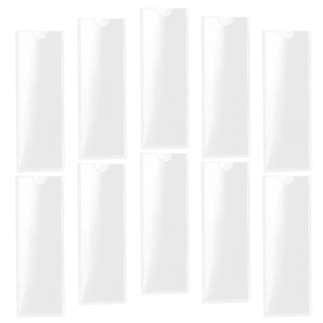30 ADHESIVE CLEAR Label Pockets for Organizing & Protecting Envelopes