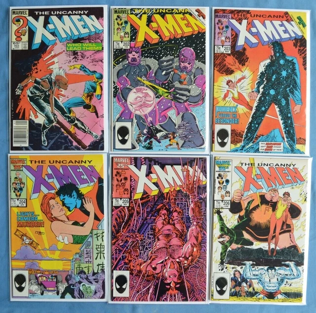 Marvel Comics. The Uncanny X-MEN #201 to #217 + #219 VF Nice Lot.