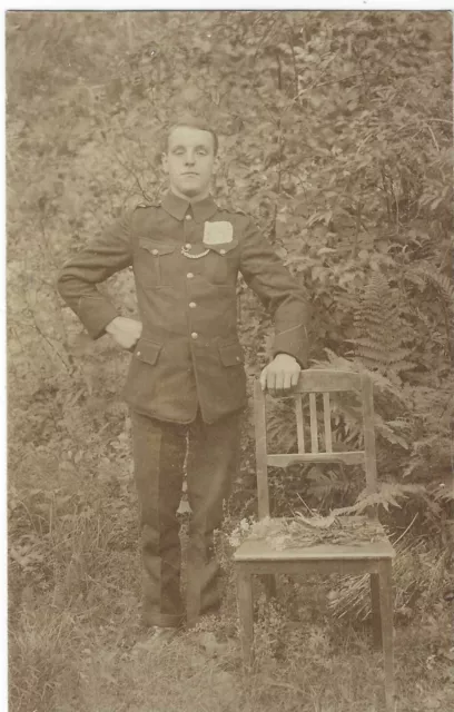 Ww1 Military - Signed Fred Pollard, Huddersfield (Real Photo Postcard) 1918