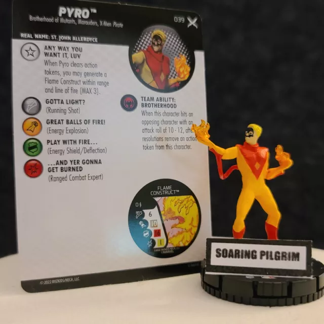 PYRO  -  039 - RARE X of Swords Marvel Heroclix #39